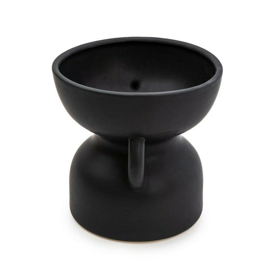 Odesa Matte Black Squat Vase 15.5cm