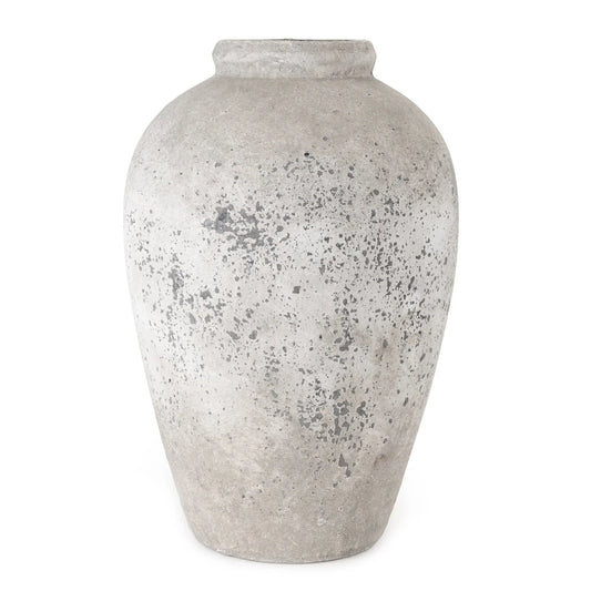Rustic Home Large Urn Vase 45cm - Stone