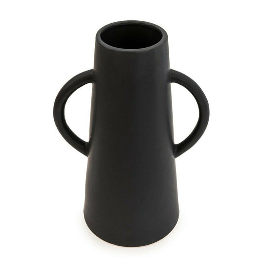 Odesa Matte Black Large Conical Vase 35cm
