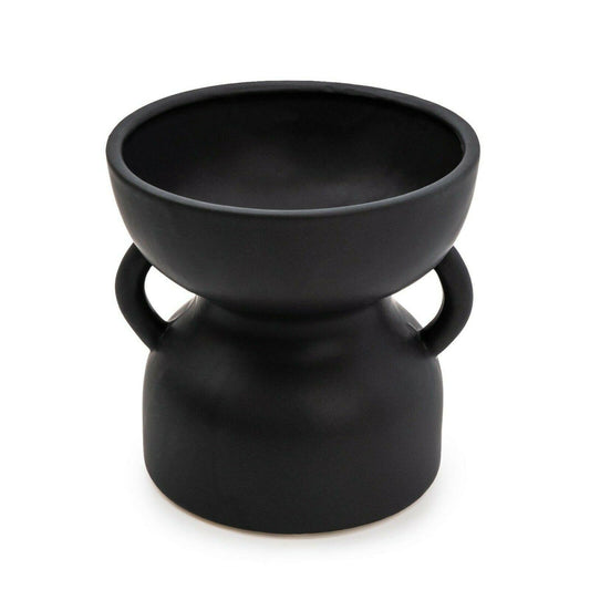Odesa Matte Black Squat Vase 15.5cm