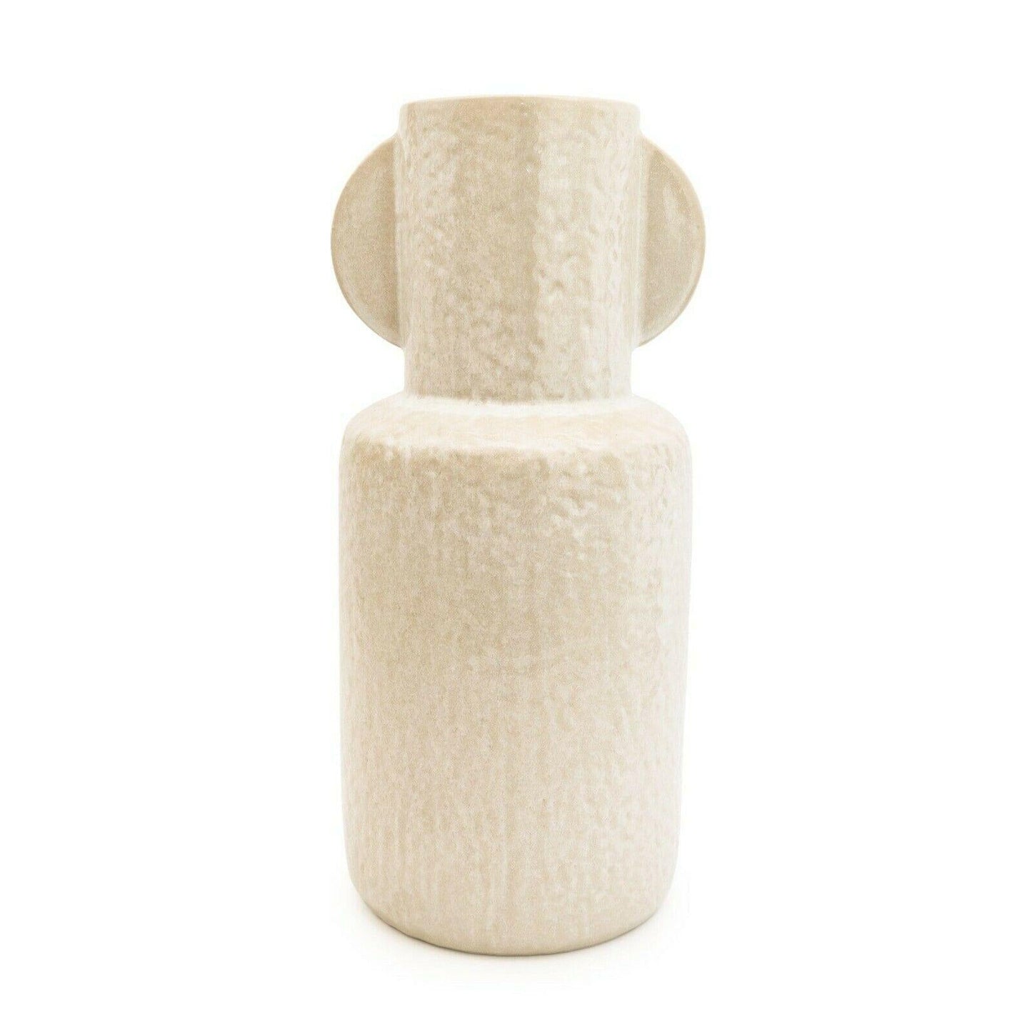 Ears Cream Wide Neck Vase 44cm
