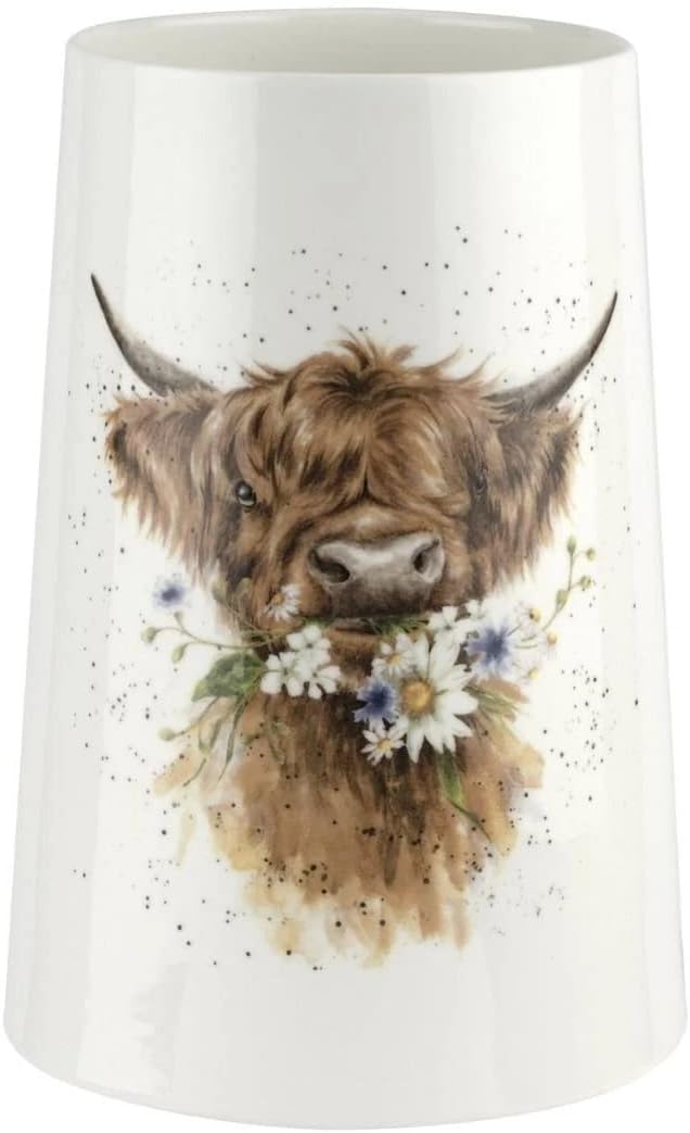 Royal Worcester Wrendale Designs Large Vase 'Daisy Coo' Large Vase