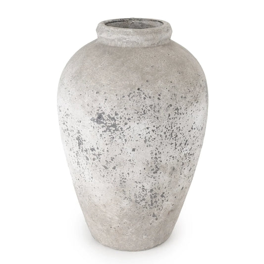 Rustic Home Large Urn Vase 45cm - Stone