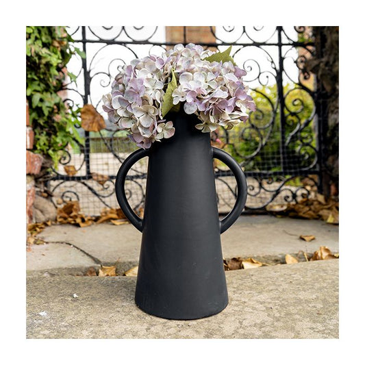 Odesa Matte Black Large Conical Vase 35cm